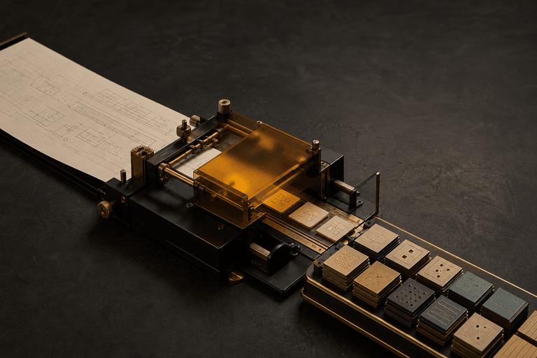 Una máquina editorial transforma una especificación de software en papel en una colección de artefactos de software verificados.