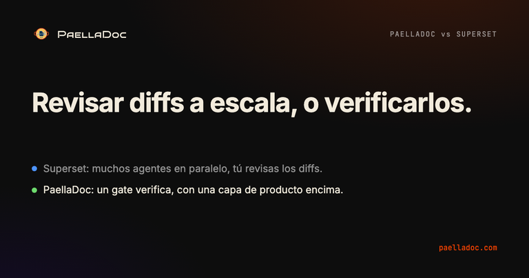Portada PaellaDoc vs Superset: revisar diffs a escala, o verificarlos.